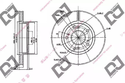 Тормозной диск DJ PARTS BD1941